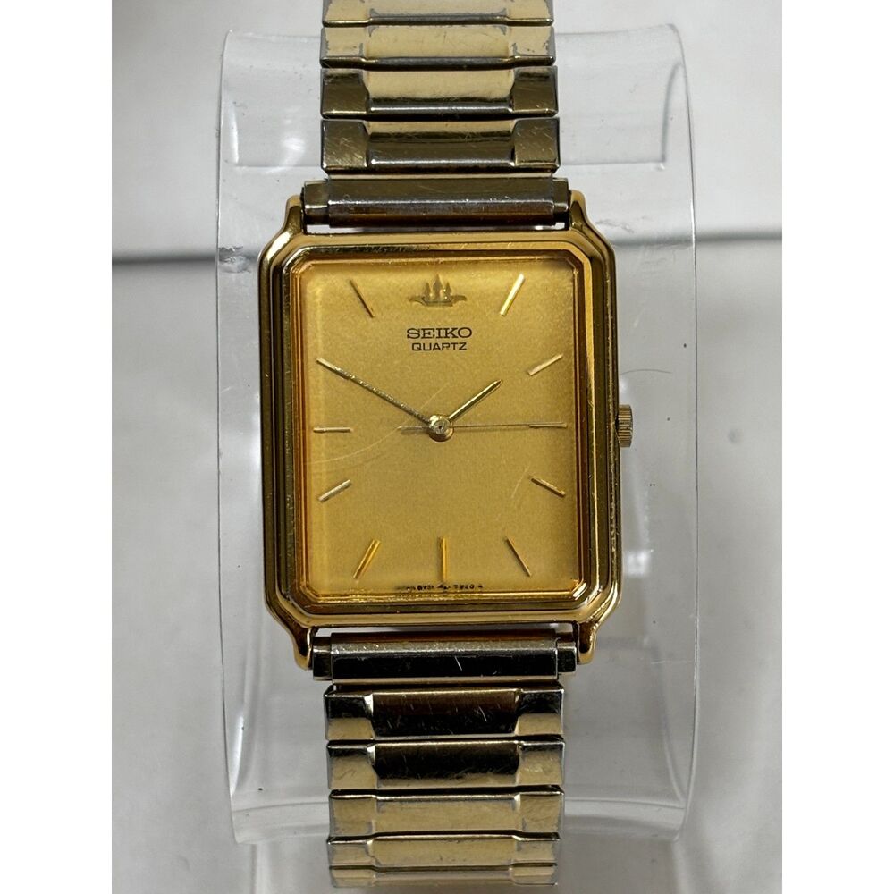 Vintage 1989 Seiko 5Y31-5A30 gold tone quartz men's dress watch